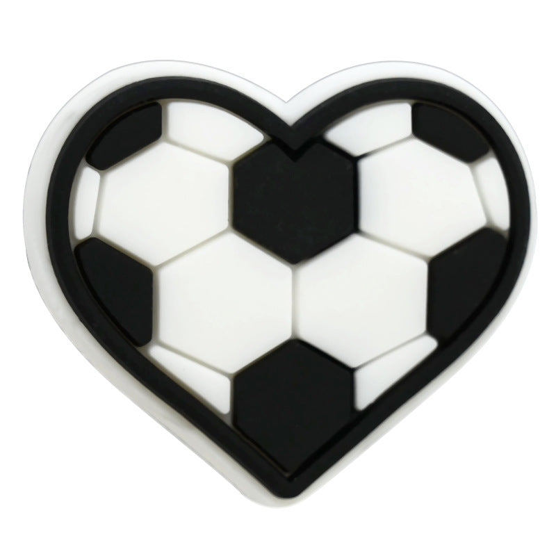 Wholesale  Random 100pcs/packCartoon sports series soft rubber balls and loose beads